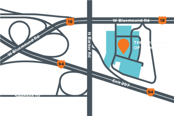 The Corners of Brookfield Location Map